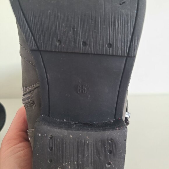 Gray Knee-High Boots Aztec Lining Double Zip Women’s 6.5 - Picture 14 of 16